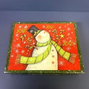 2009 Lang Christmas Cards Snowman's Ornaments NIB 21 Cards Susan Winget Vintage